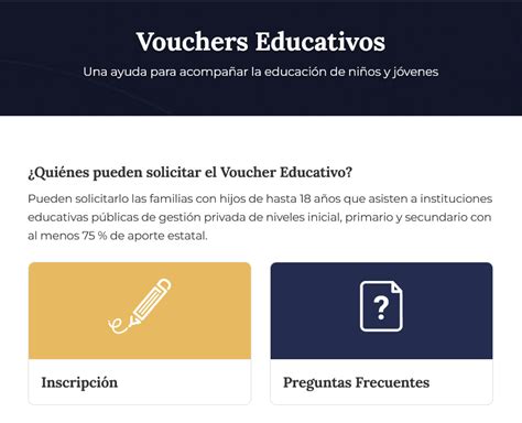 voucher educativo argentina